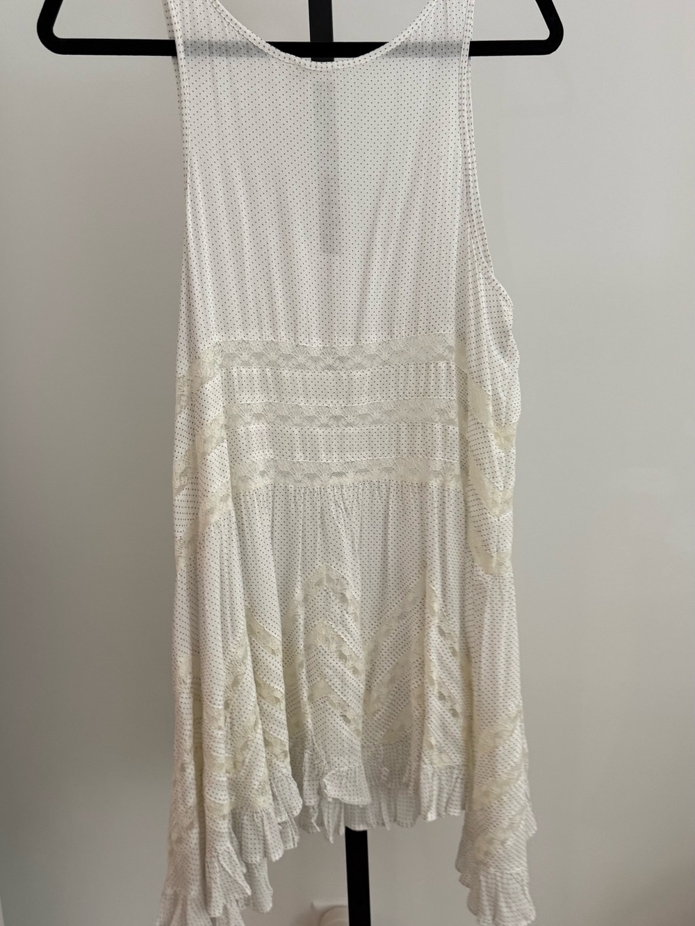 Free People White Sheer Polka Dot Camisole - Picture 6 of 6
